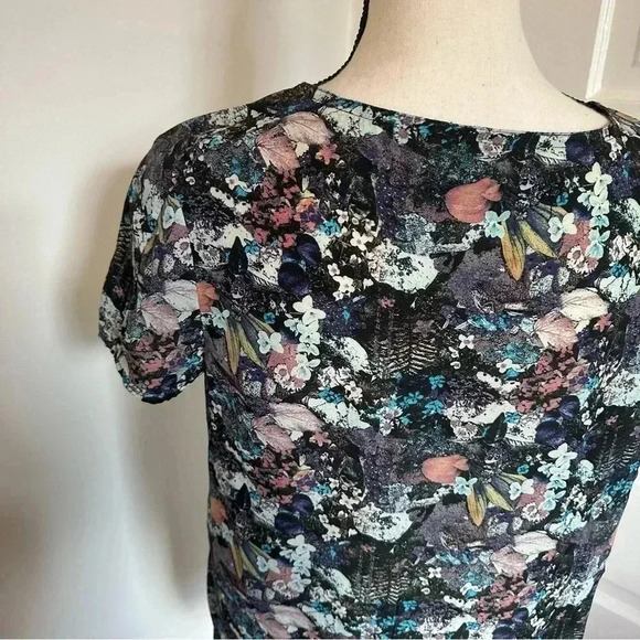 All Saints Bonanza Italian Silk Blouse Size 6 / Small EUC Beautiful Print 😍 - Picture 6 of 9